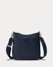Ralph Lauren Pebbled Leather Large Cameryn Crossbody  -  Refined Navy