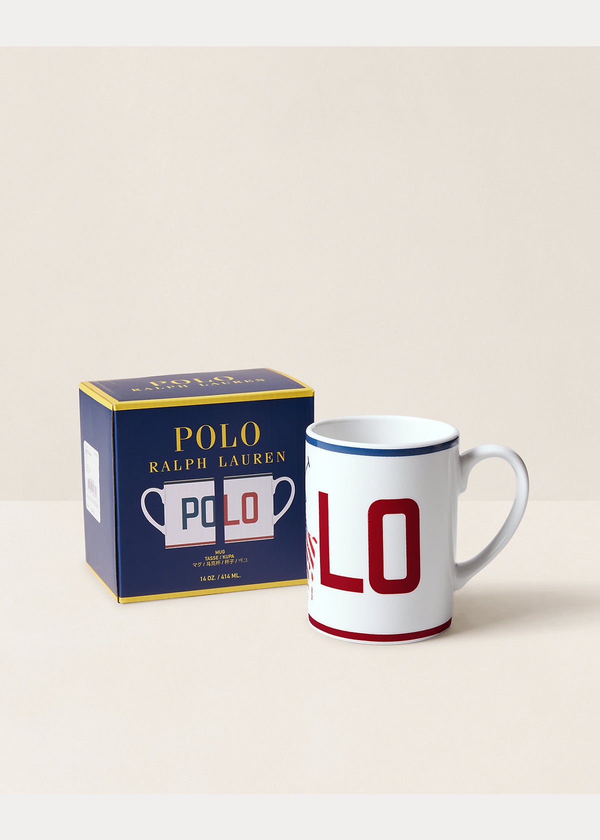 Ralph Lauren Americana Logo Mug  -  Red/White/Blue