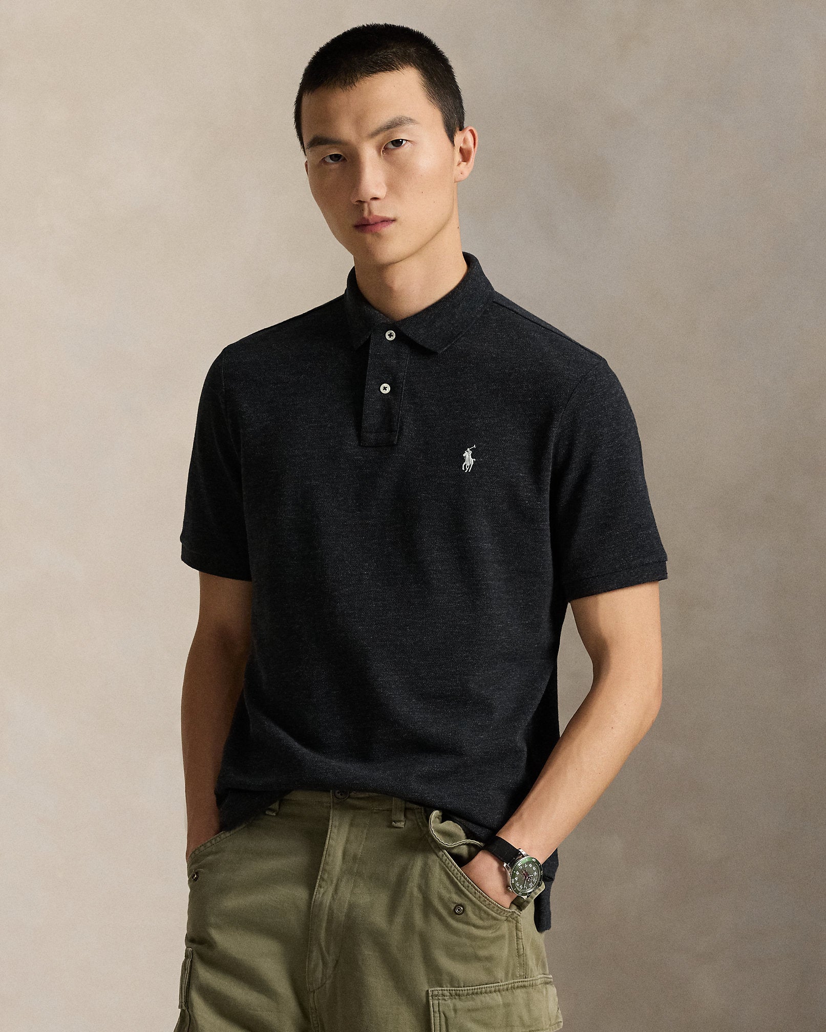 Ralph Lauren Men's The Iconic Mesh Polo Shirt - All Fits - Black
