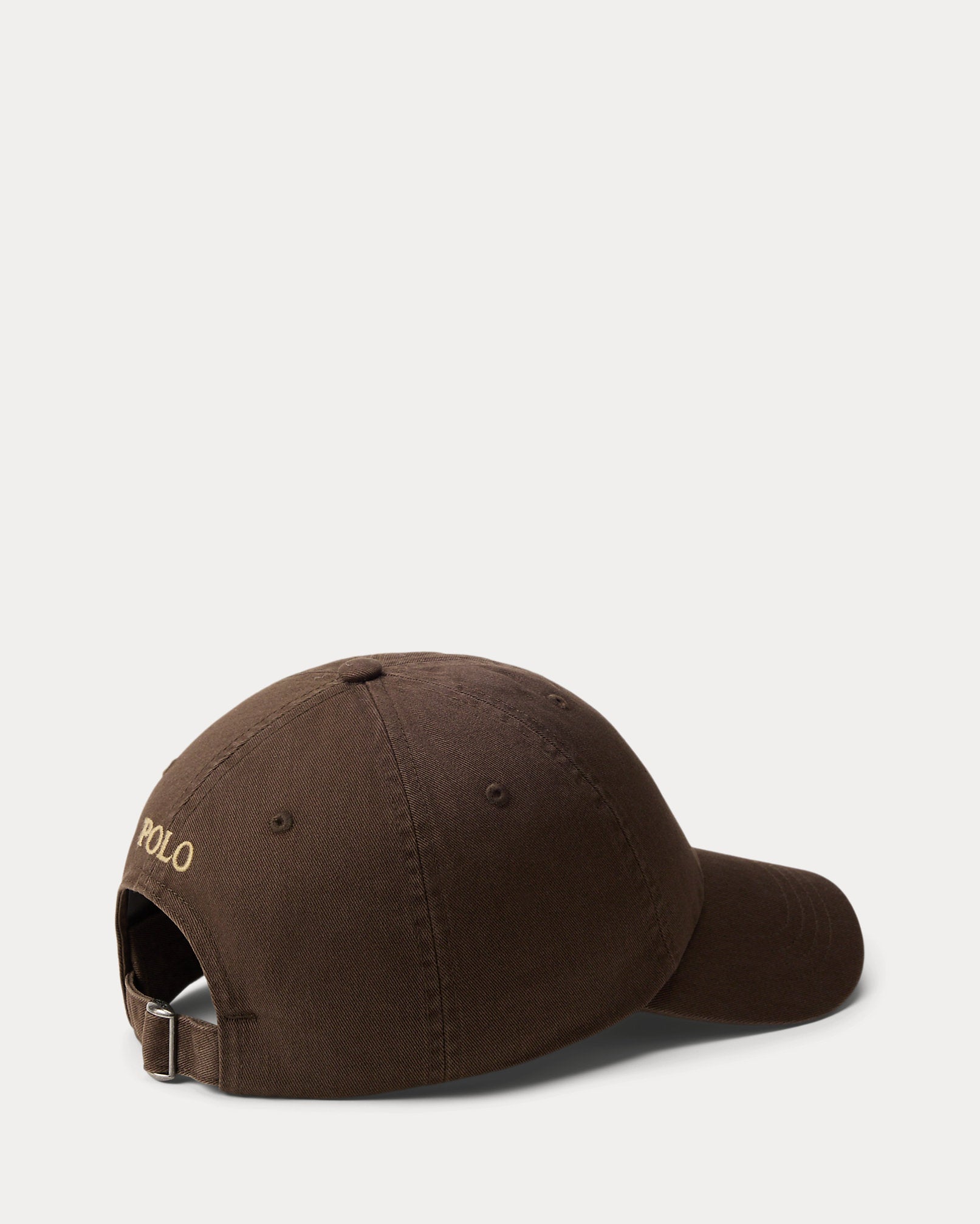 Ralph Lauren The Iconic Cotton Chino Ball Cap-Nutmeg Brown/Khaki