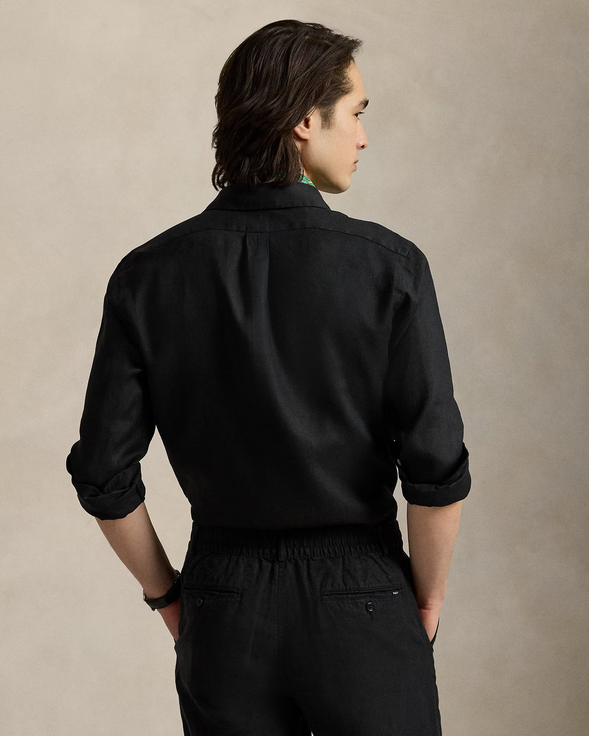 Ralph Lauren Men  Lightweight Linen Shirt – All Fits  -   Polo Black