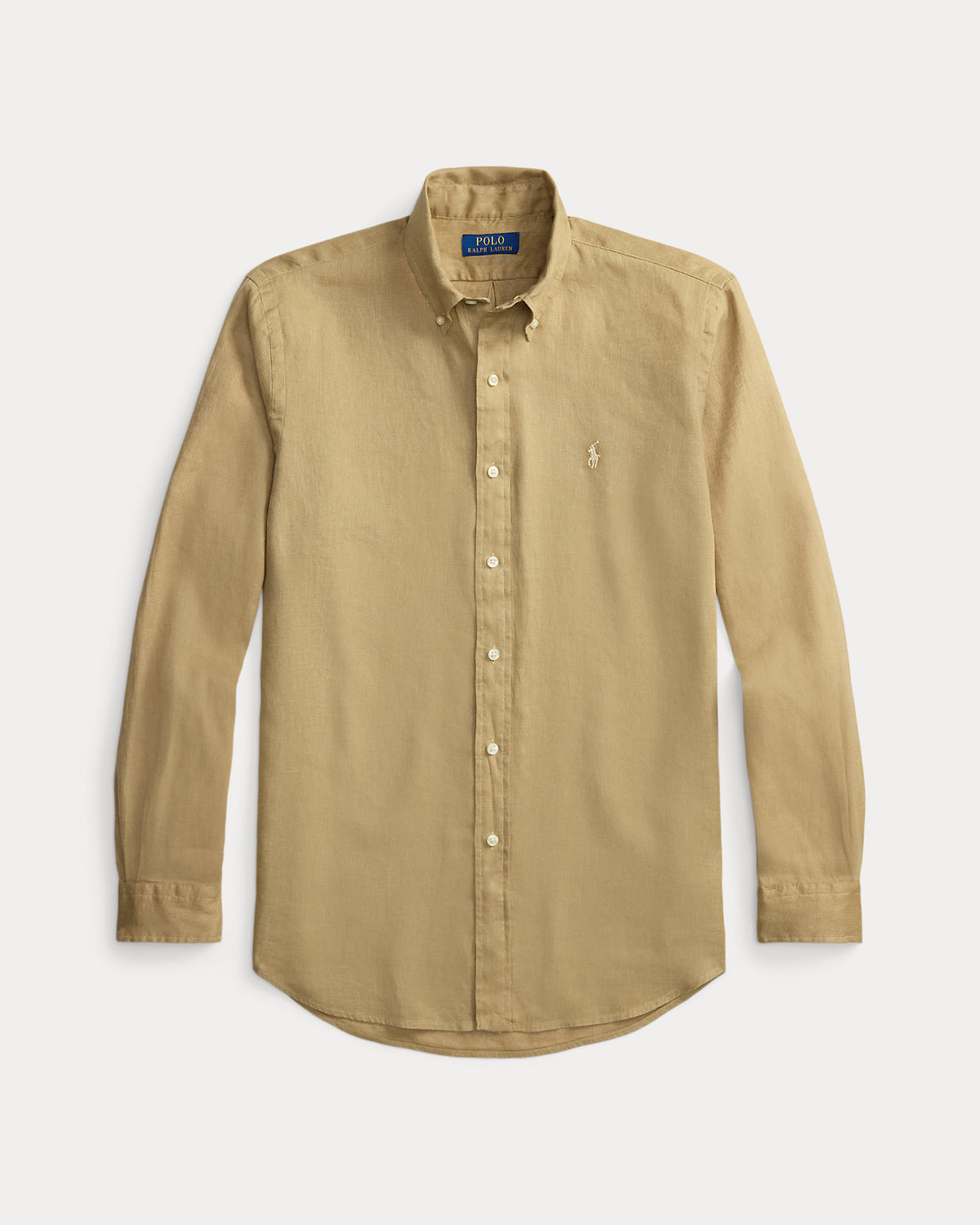Ralph Lauren Men  Lightweight Linen Shirt – All Fits  - Cafe Tan