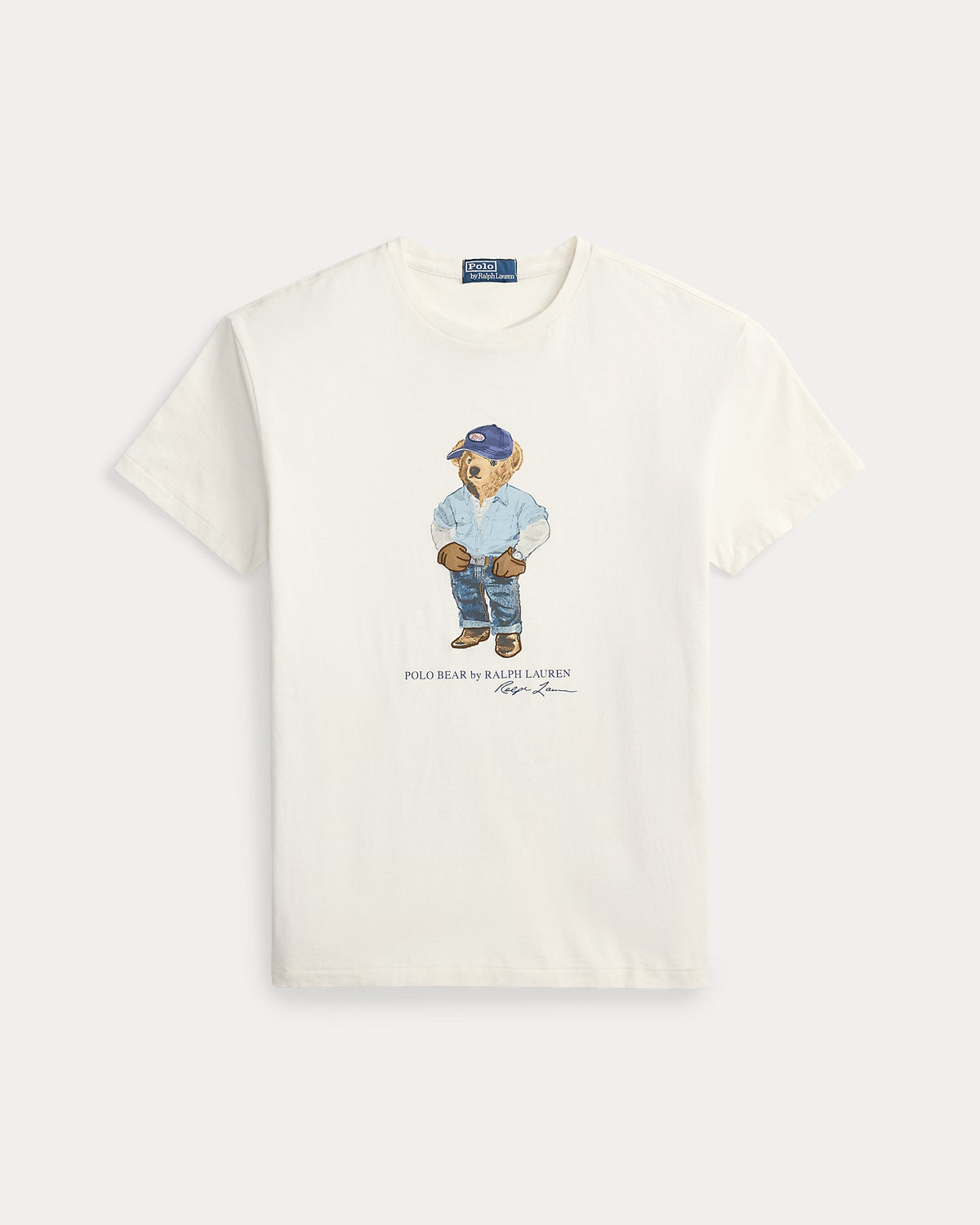 Ralph Lauren Men Classic Fit Polo Bear Jersey T-Shirt  -   Nevis Denim Bear