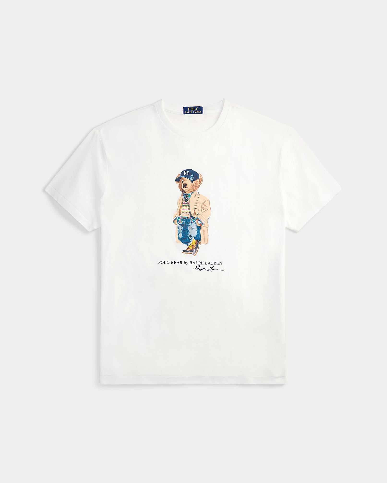 Ralp Lauren Men Classic Fit Polo Bear Jersey T-Shirt - White