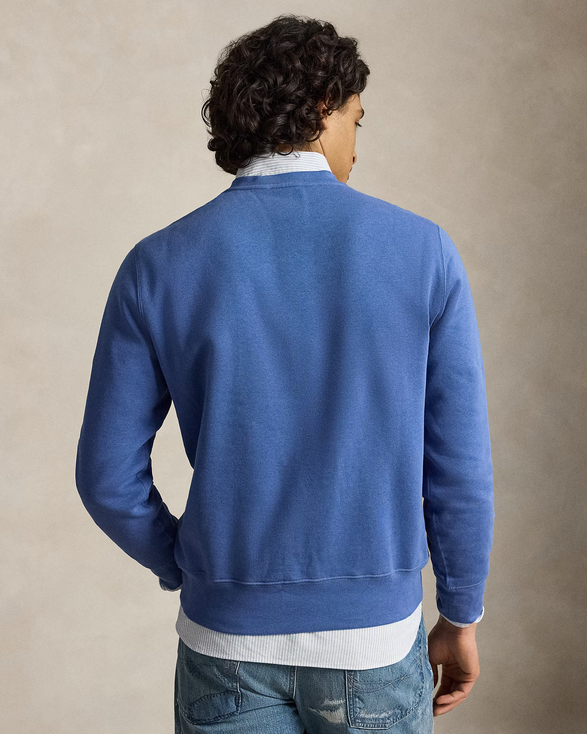 Ralph Lauren Men Polo Bear Fleece Sweatshirt - Bastille Blue