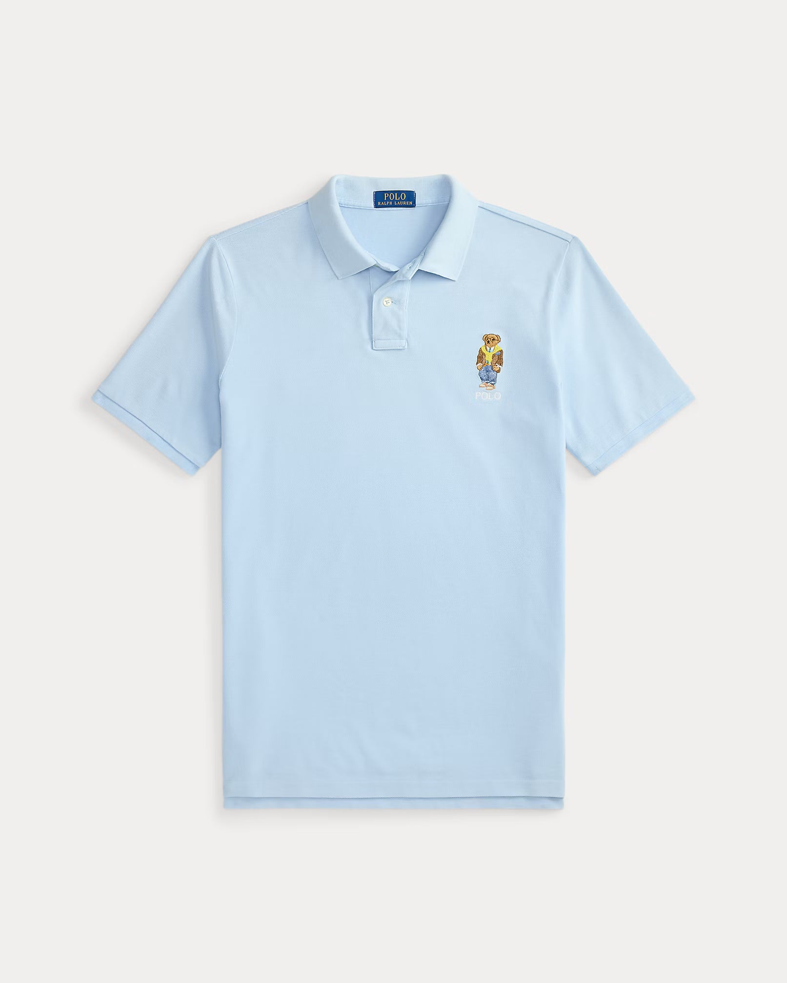 Ralp Lauren Men Classic Fit Polo Bear Mesh Polo Shirt  - Southport Blue/Heritage Bear