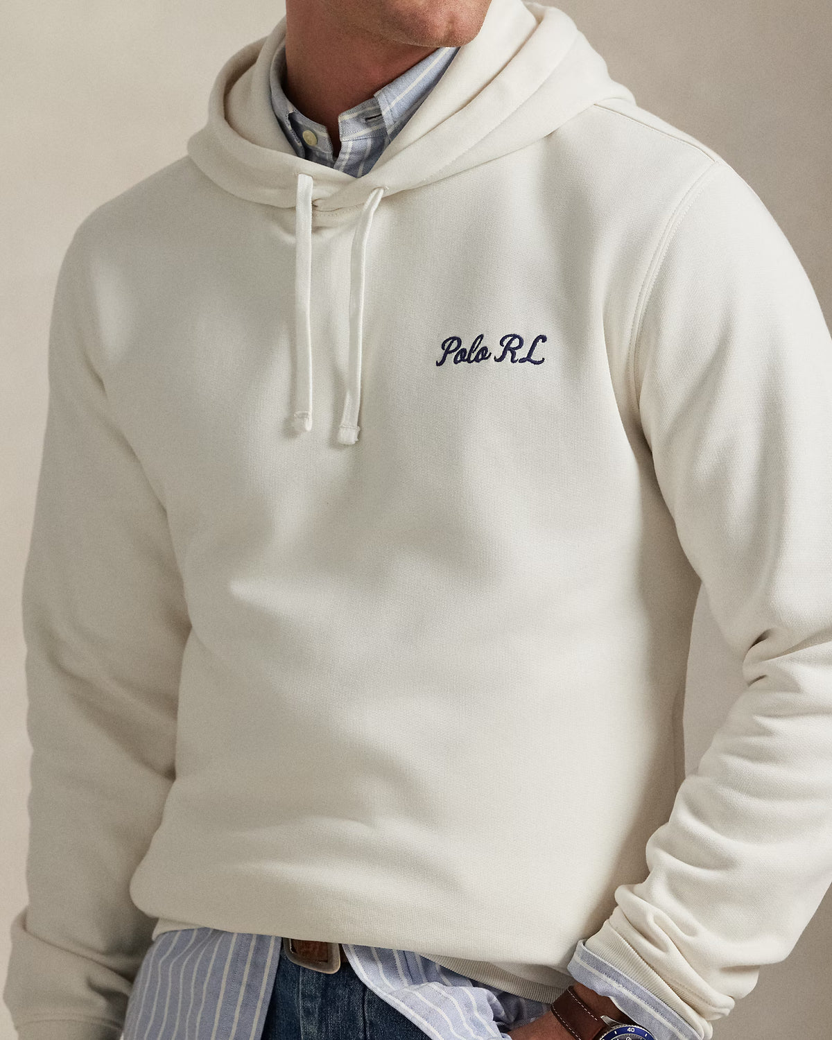 Ralph Lauren Men Polo Bear Fleece Hoodie -  Nevis/Heritage Bear
