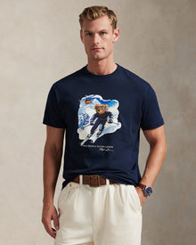 Ralph Lauren Men Classic Fit Polo Bear Jersey T-Shirt  -  Worth Navy/Active Bear