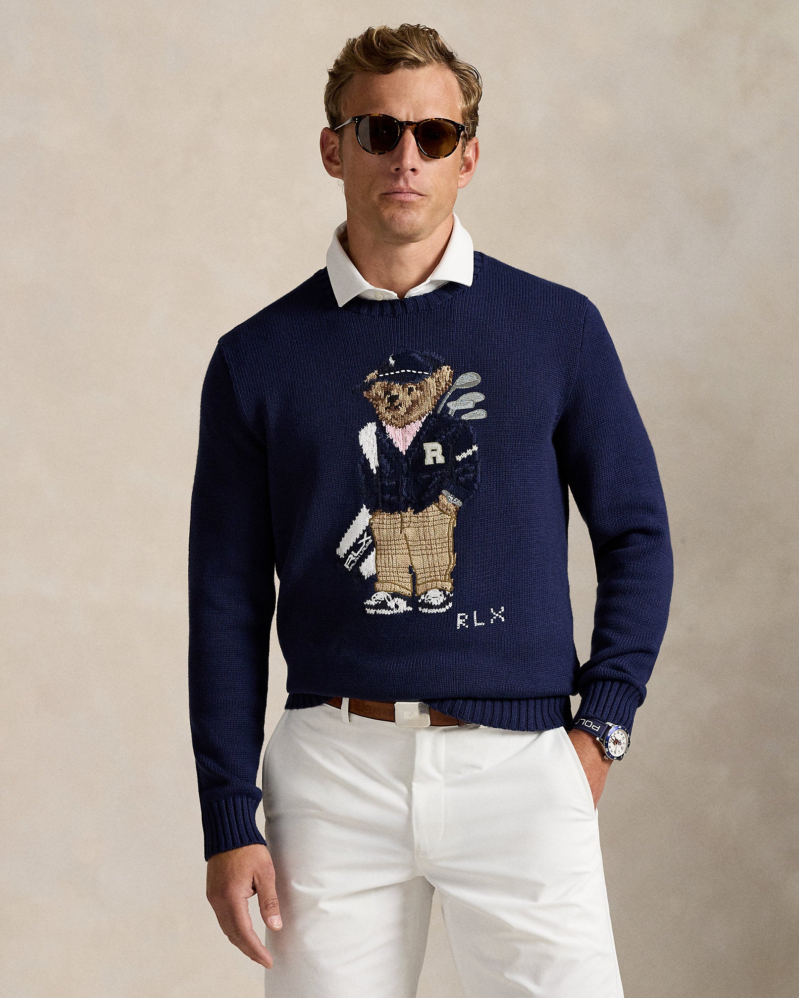 Ralph Lauren Polo Bear Performance Sweater-Refined Navy
