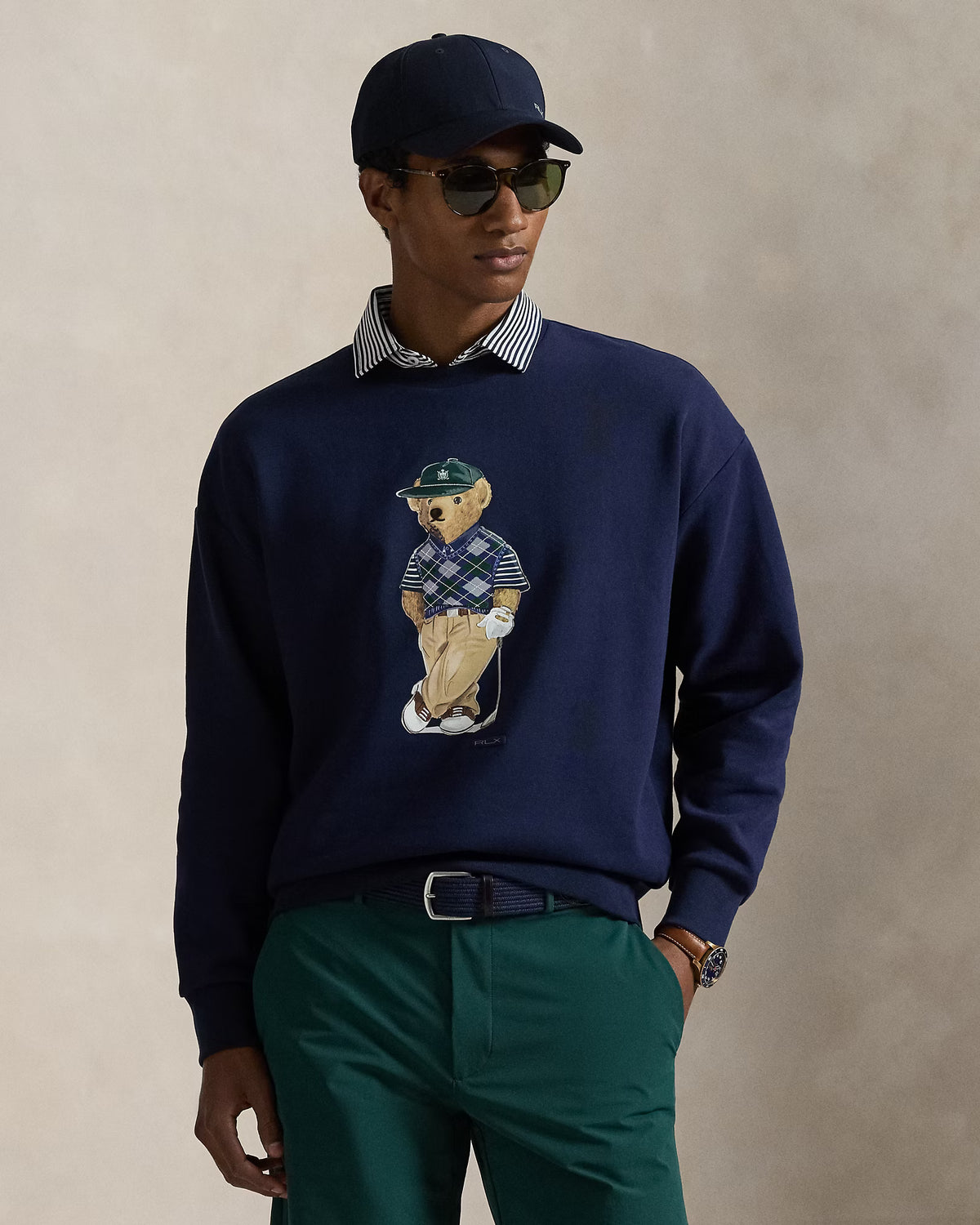 Ralph Lauren Men Relaxed Fit Polo Bear Sweatshirt  - Refined Navy