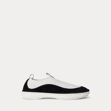 Ralph Lauren Women Suede-Trim Neoprene Slip-On Sneakers  - Deckwash White/Black