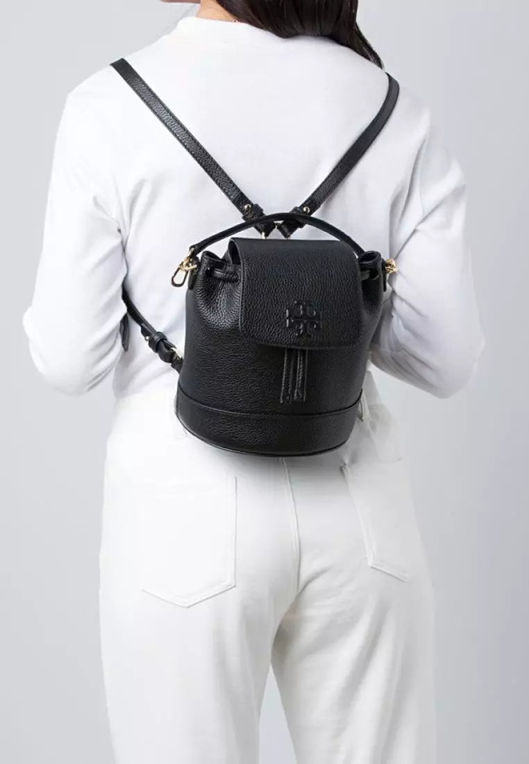 Tory Burch The Mini Bucket Backpack Siyah Kadın Deri Çanta