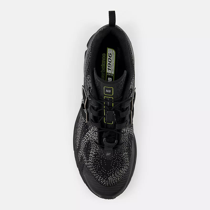New Balance U1906F  -  BLACK with NB 103 WHITE and ALKALINE GREEN  -    U19068PN