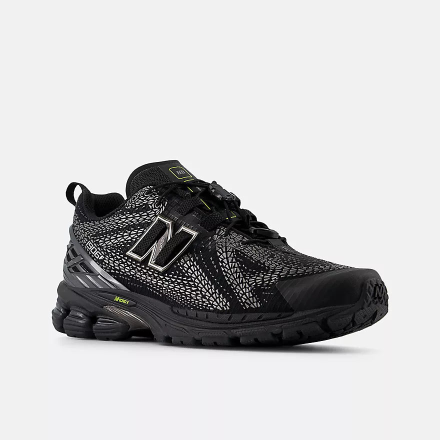 New Balance U1906F  -  BLACK with NB 103 WHITE and ALKALINE GREEN  -    U19068PN