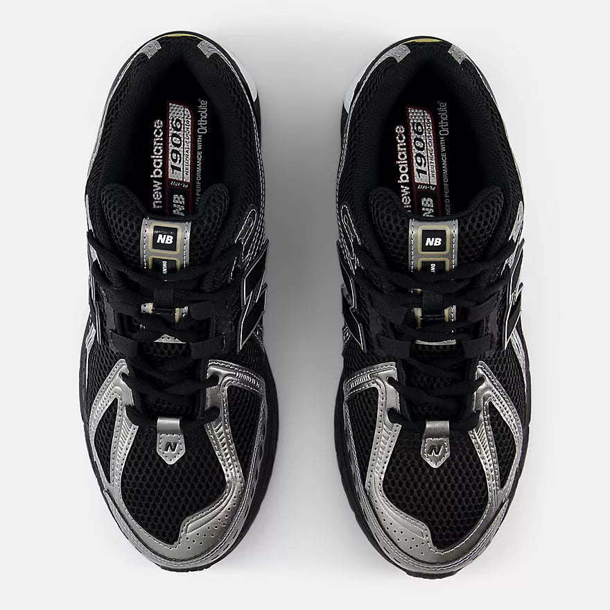 New Balance 1906R - BLACK with DARK SILVER METALLIC and Gold Metallic -  U1906RCF