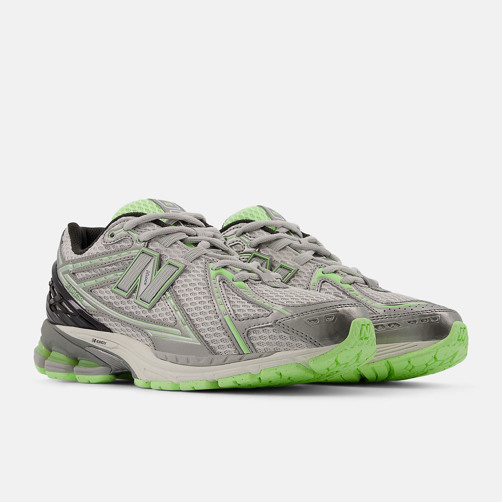 New Balance 1906R Dark Silver Metallic with Mint Flash and Lime Leaf-U1906RCQ