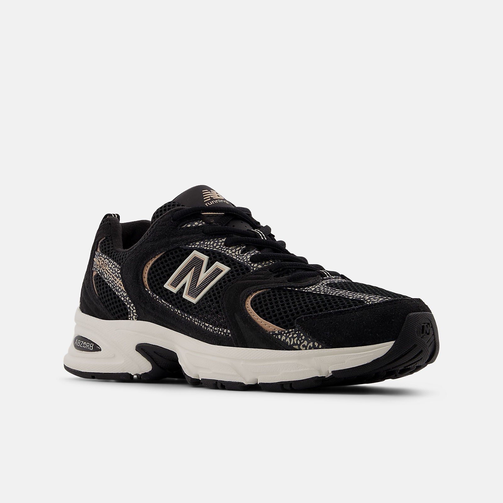 New Balance 530 Black with Flat Taupe- U530CRB