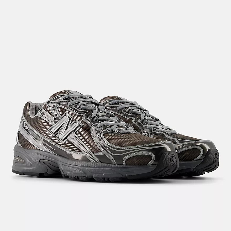 New Balance Unisex 740  -  BLACK METALLIC with Castlerock PFP  -   U7407YI