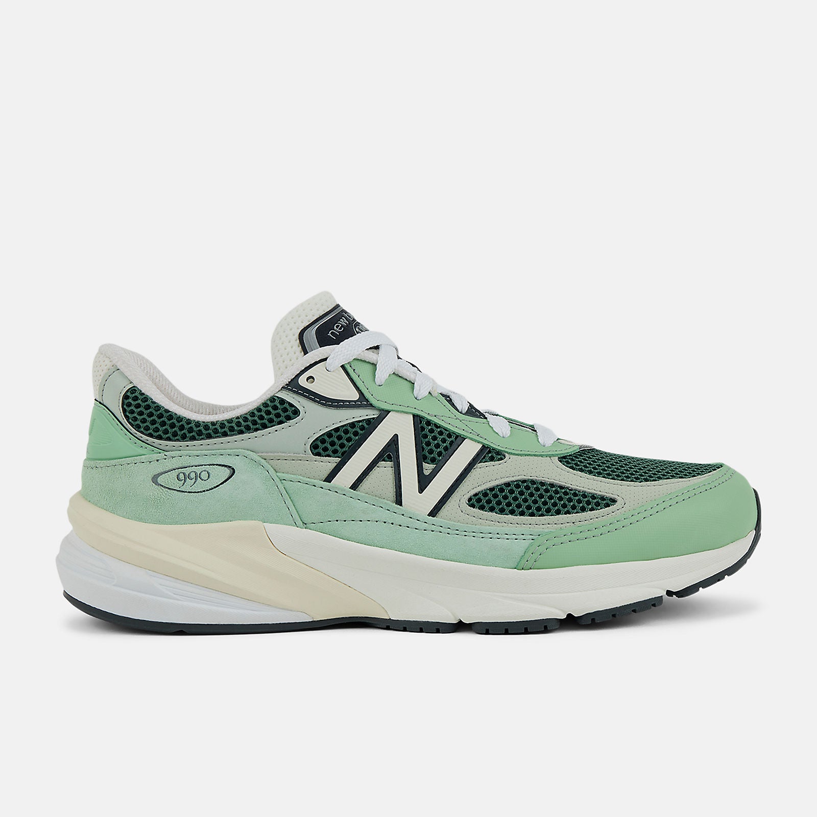 New Balance Unisex Made in USA 990v6  -  Avocado with Natural Mint  -  U990AB6