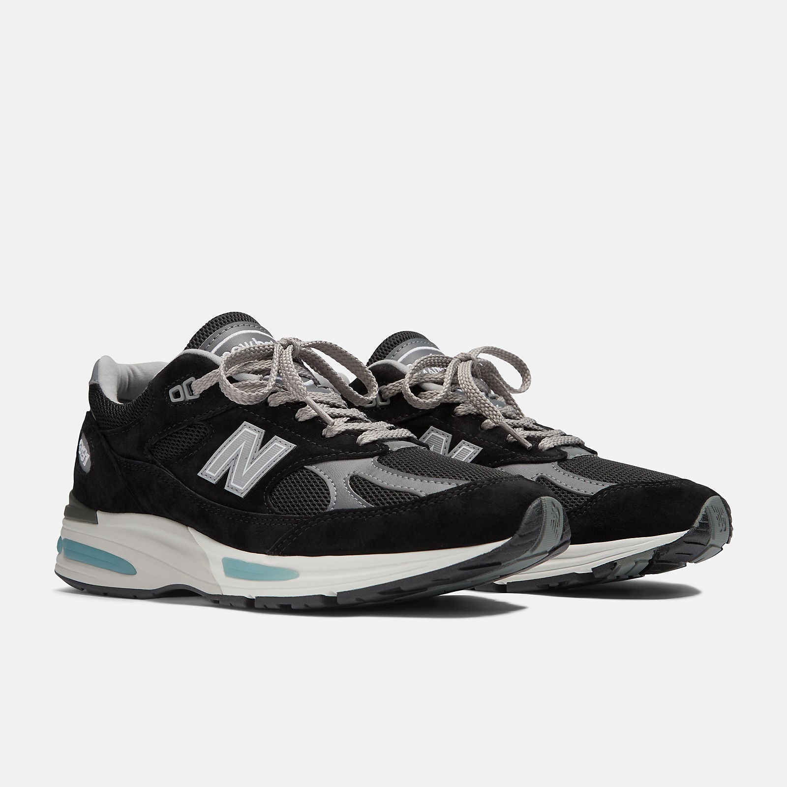 New Balance Made in UK 991v2 -  BLACK with SMOKED PEARL and SILVER  -  U991BK2