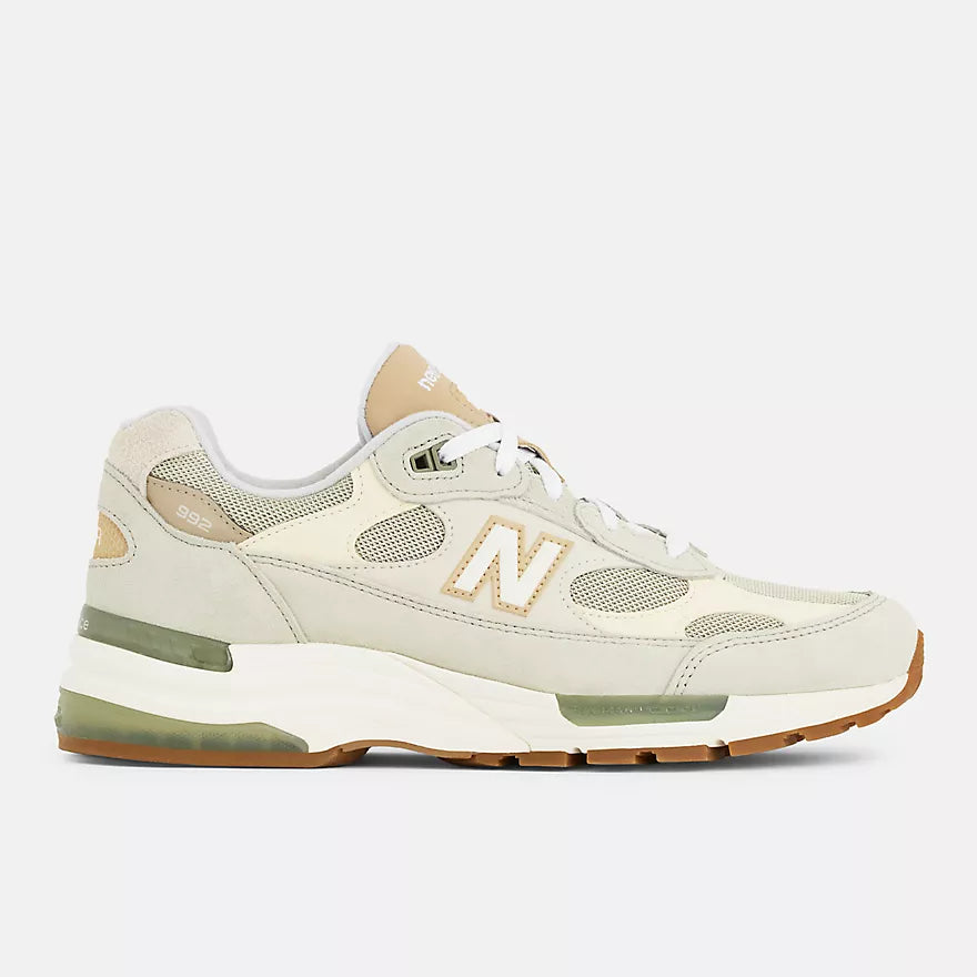 New Balance Made in USA 992 - OLIVINE with INCENSE and RAW CASHEW - U992720
