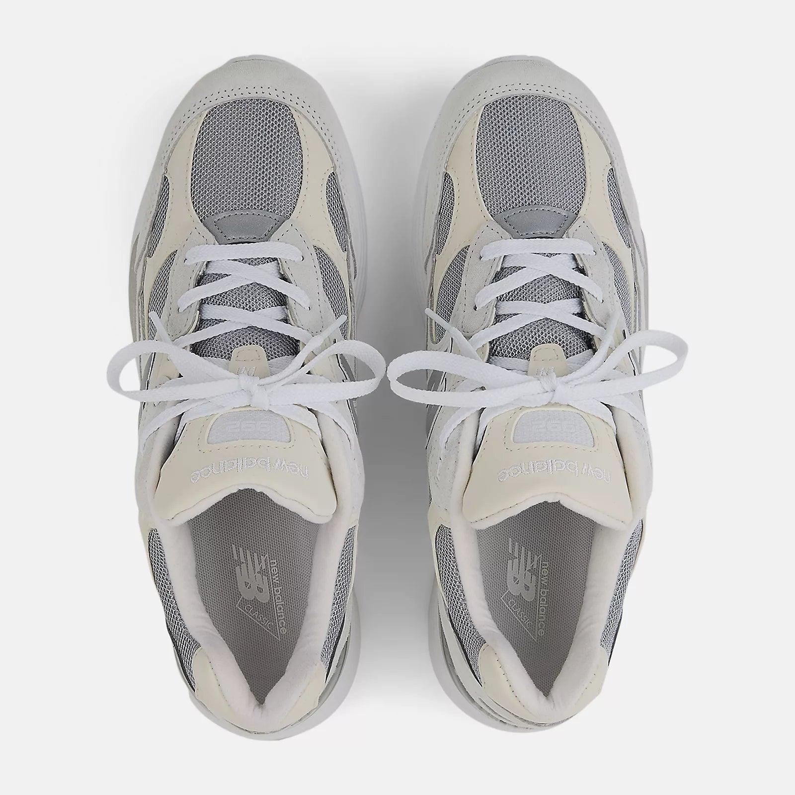 New Balance Made in USA 992 Core - WHITE with Silver Metalic - U992NC