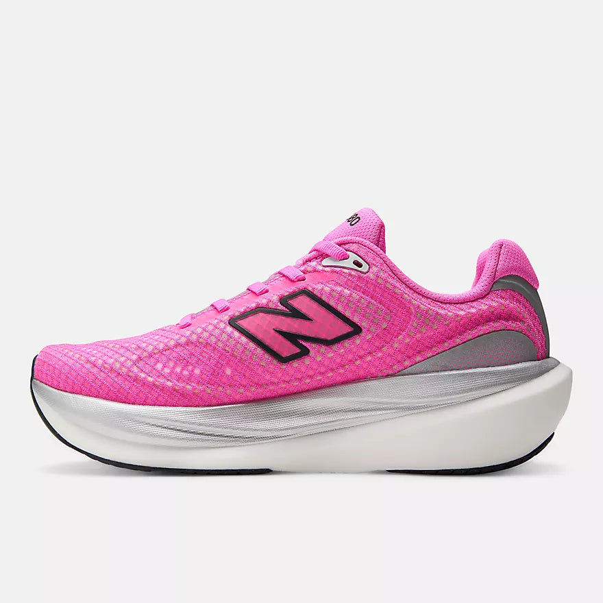 New Balance Women's 1080v15 Breathe  -  PINK HEAT with BLACK  -   W10801IX