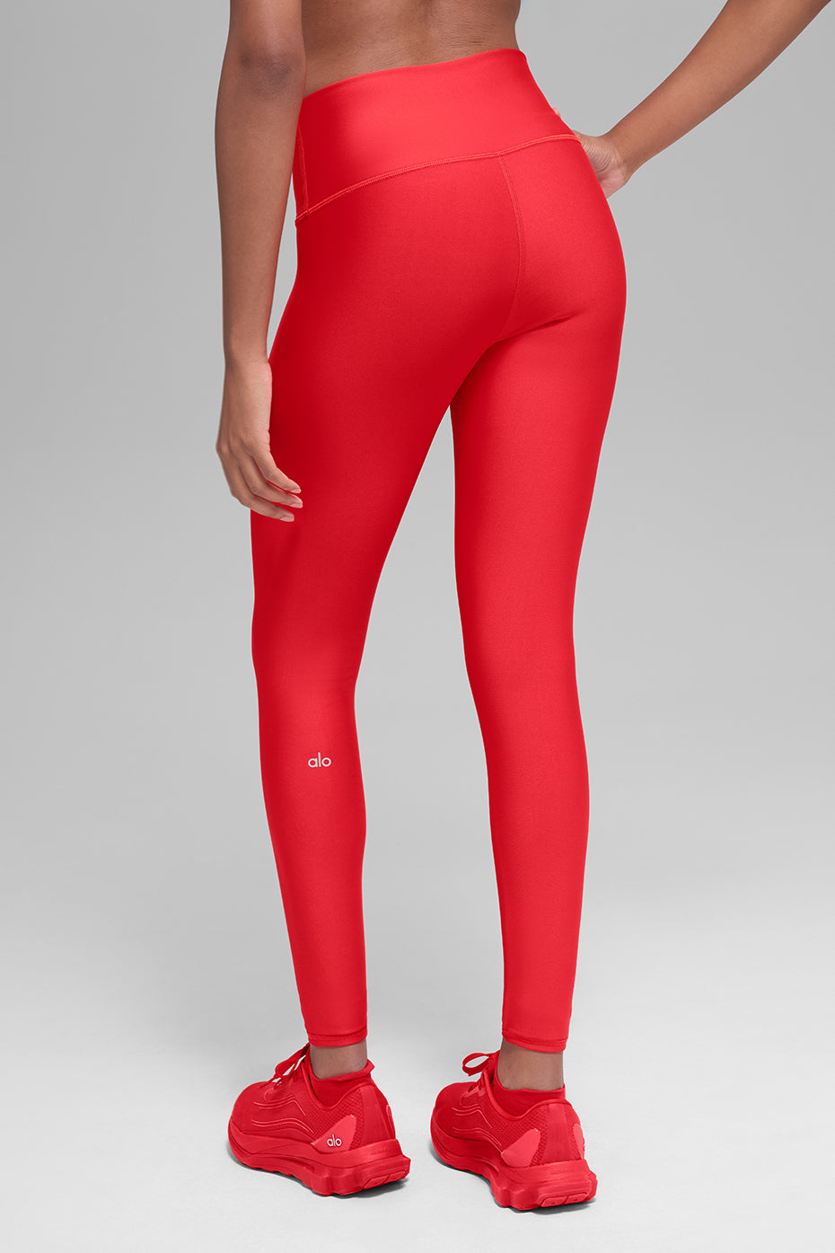 Alo Yoga Airlift Winter Warm High-Waist Legging-Bright Red