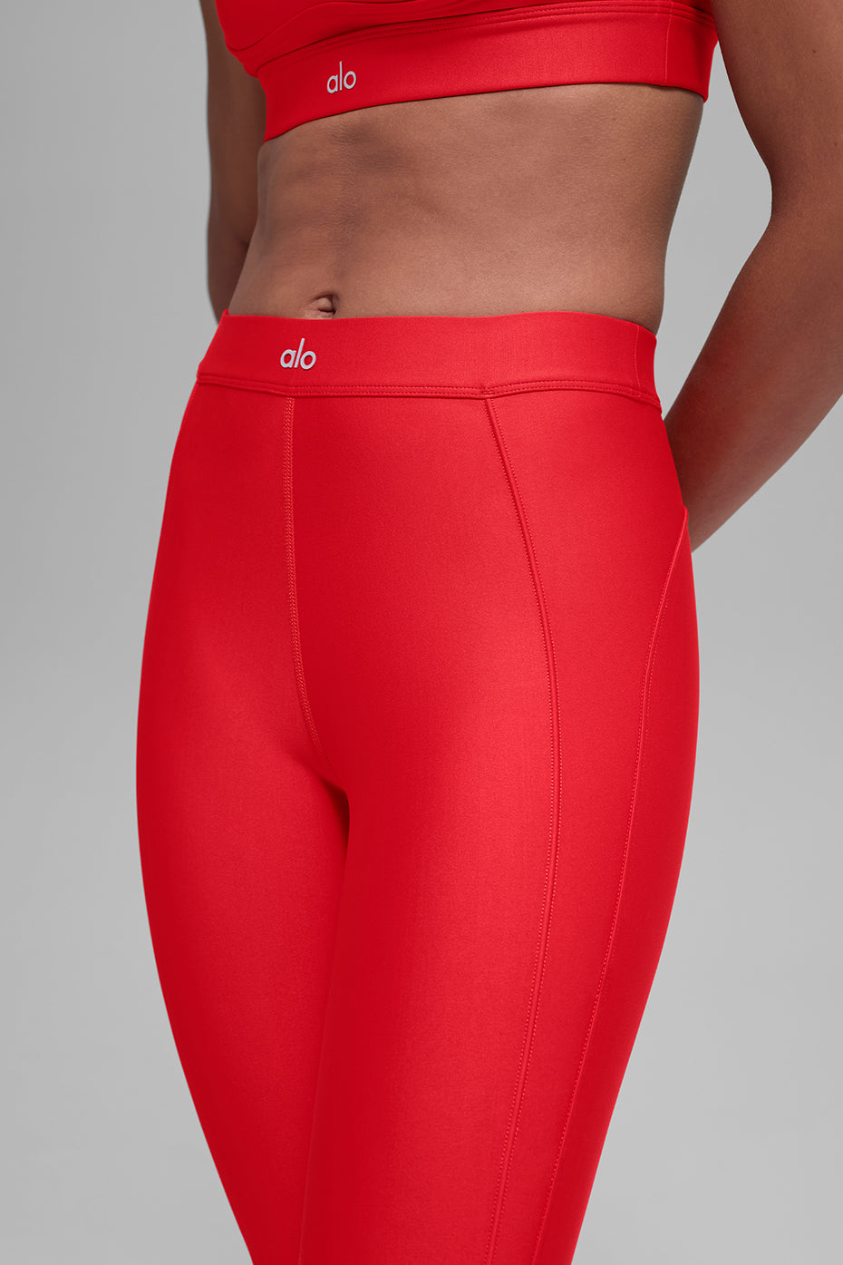 Alo Yoga Airlift High-Waist Ignite 7/8 Legging-Bright Red