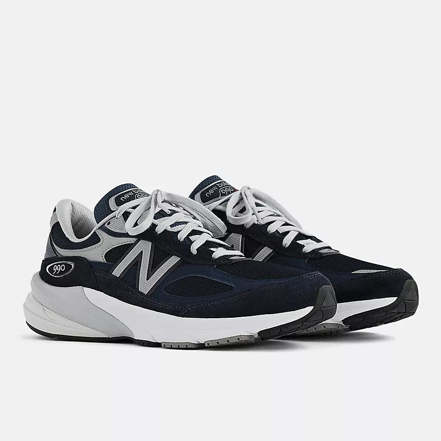 New Balance Women's Made in USA 990v6  -  Navy with White  -  W990NV6