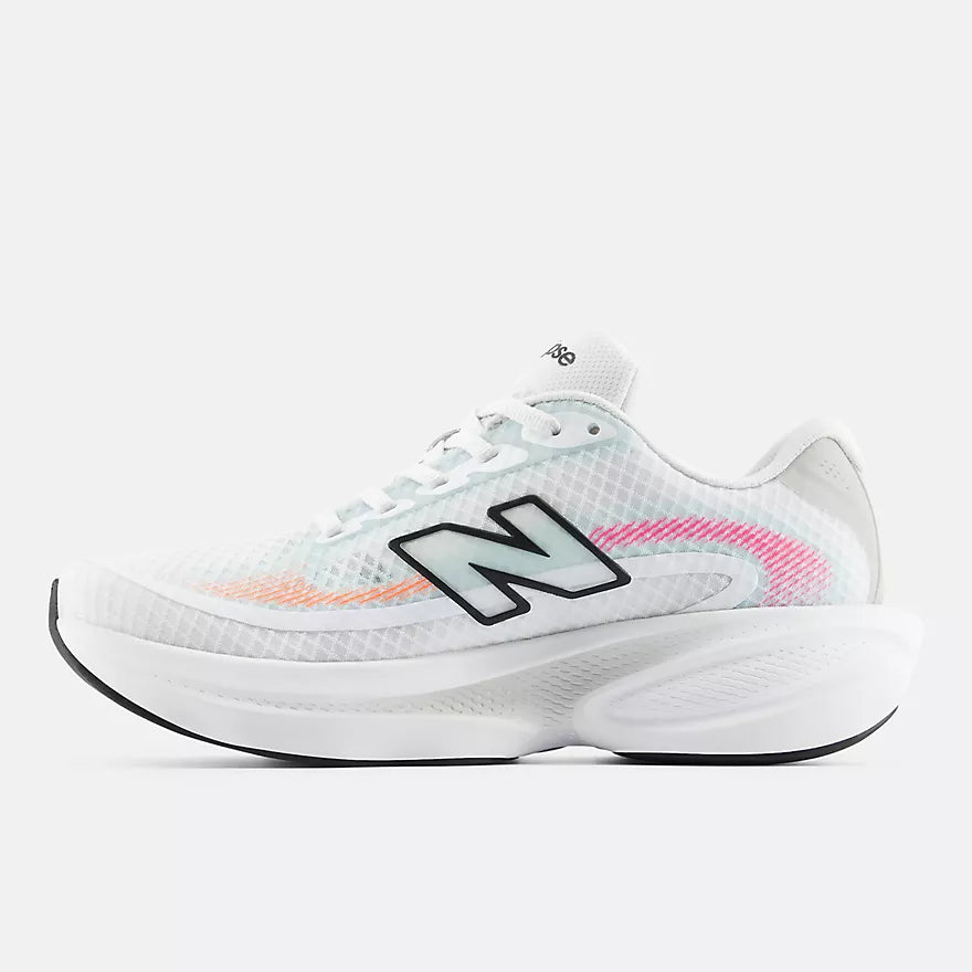 New Balance Women's Ellipse Breathe -  WHITE with BLACK and GLINT BLUE  -   WELPS7UG