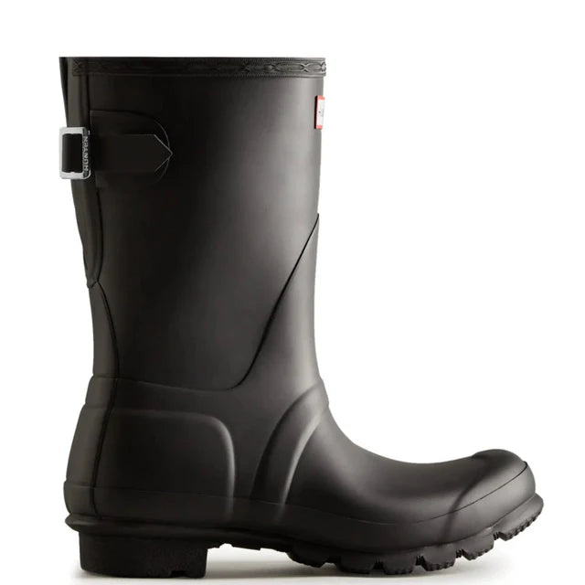 Hunter Women's Original Back Adjustable Short Rain Boots - Black
