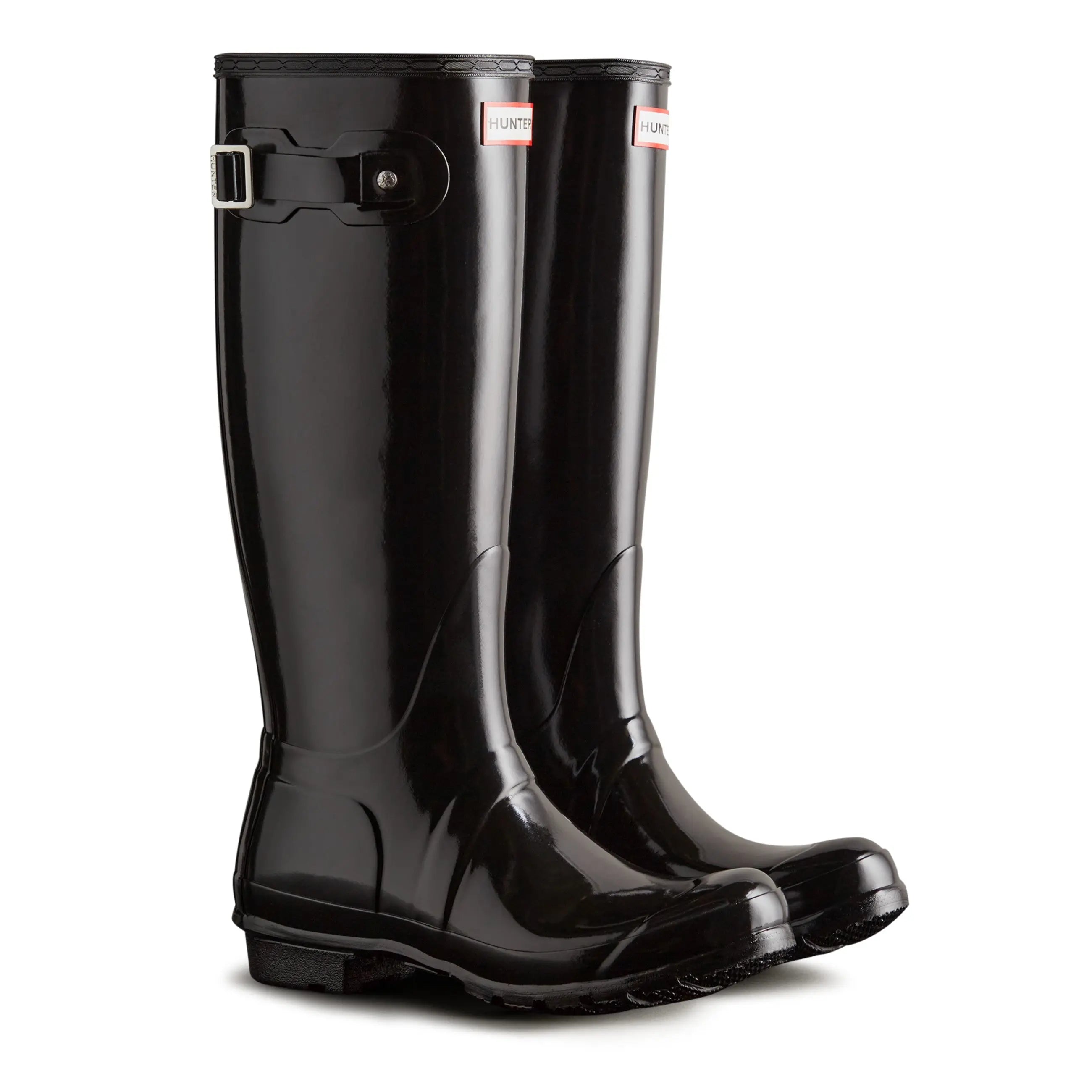 Hunter Women's Original Tall Gloss Rain Boots -  Black