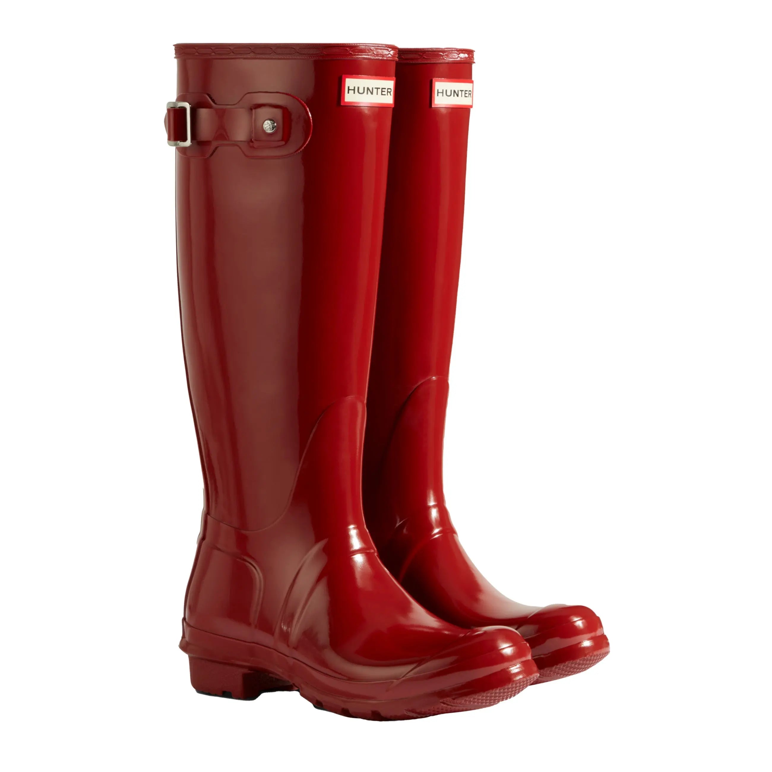 Hunter Women's Original Tall Gloss Rain Boots -  Military Red