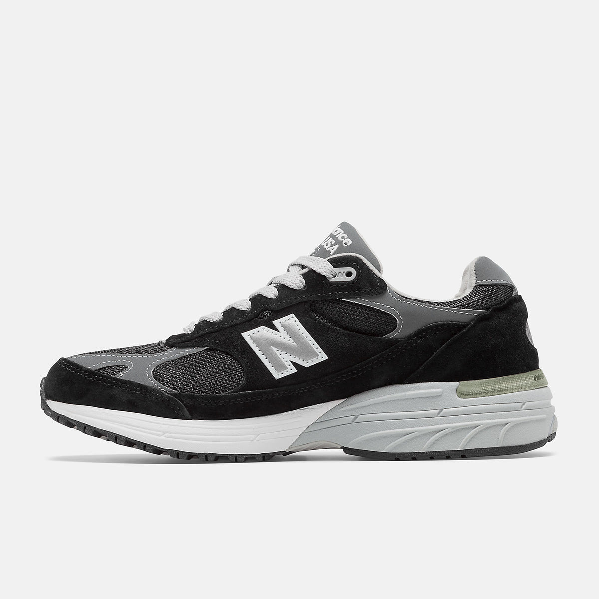 New Balance  Women's Made in USA 993 -  BLACK with GREY 006 and WHITE  -  WR993BK