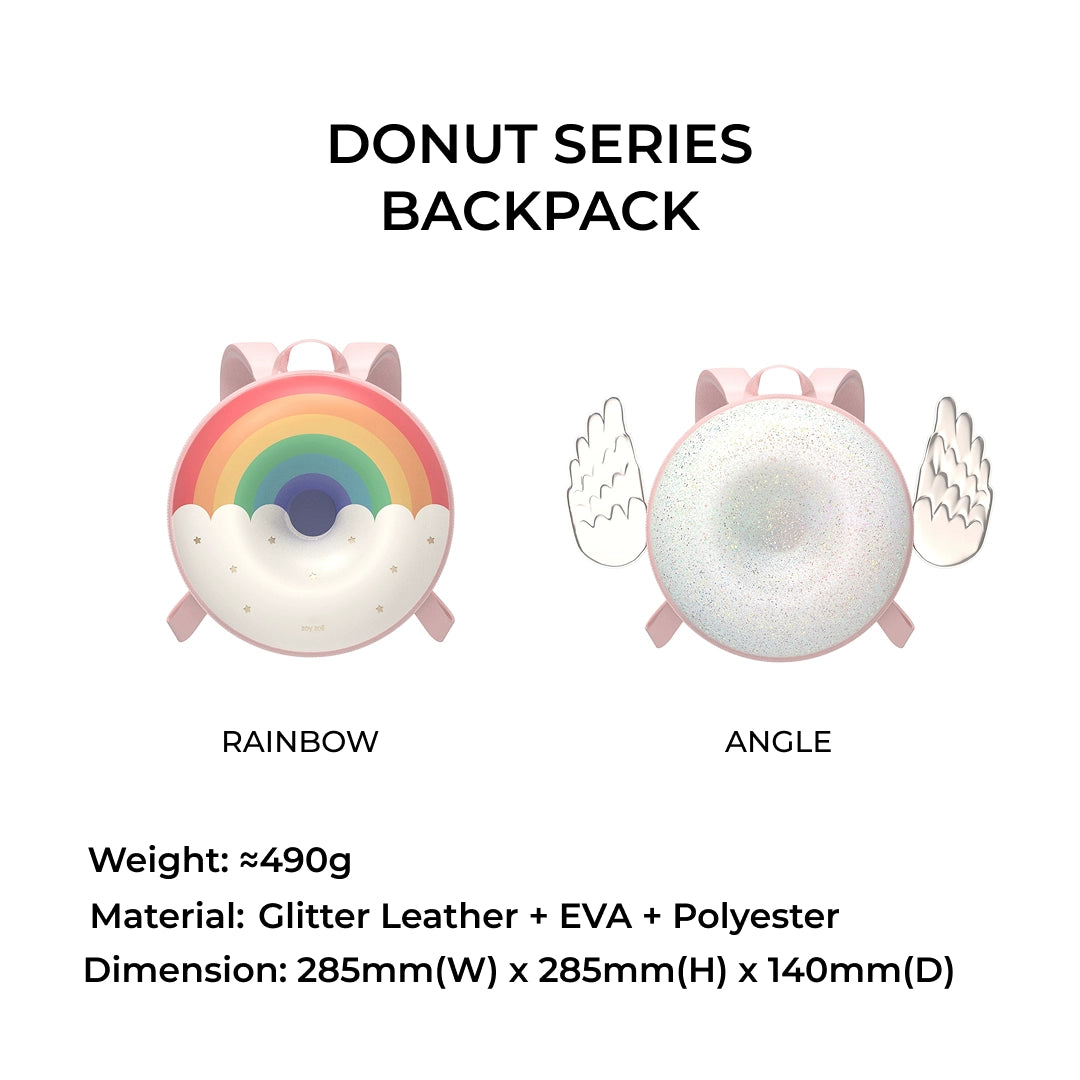 Zoyzoii – Donut Series Kids Backpack: Rainbow