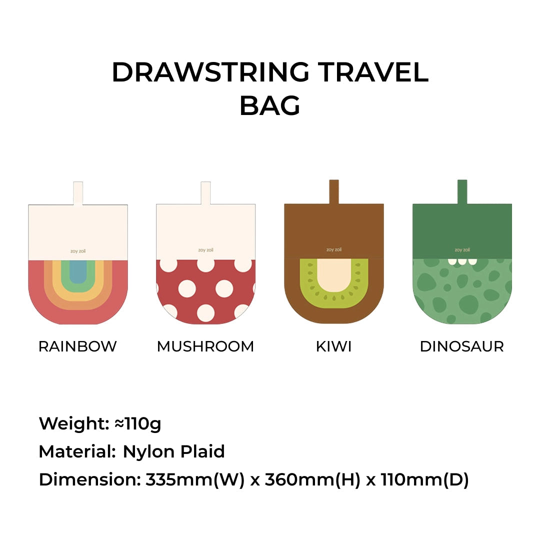 Zoyzoii - Nature Explorer Drawstring Bag: Dinosaur