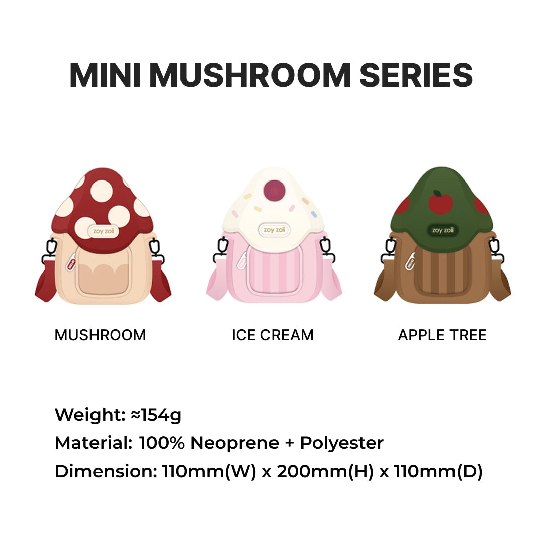Zoyzoii – Mini Mushroom Kids Crossbody Bag: Ice Cream