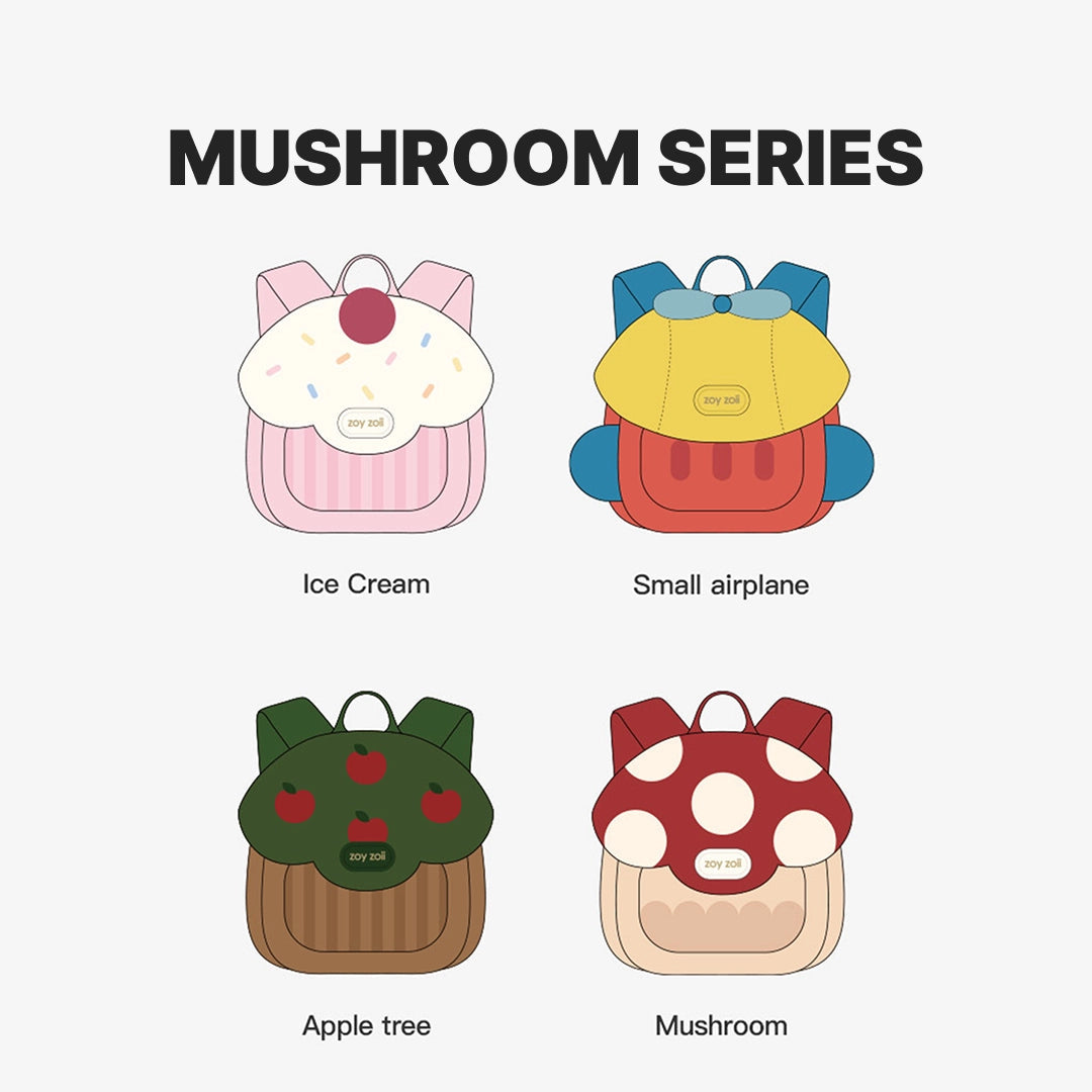 Zoyzoii – Mushroom Kids Backpack: Ice Cream