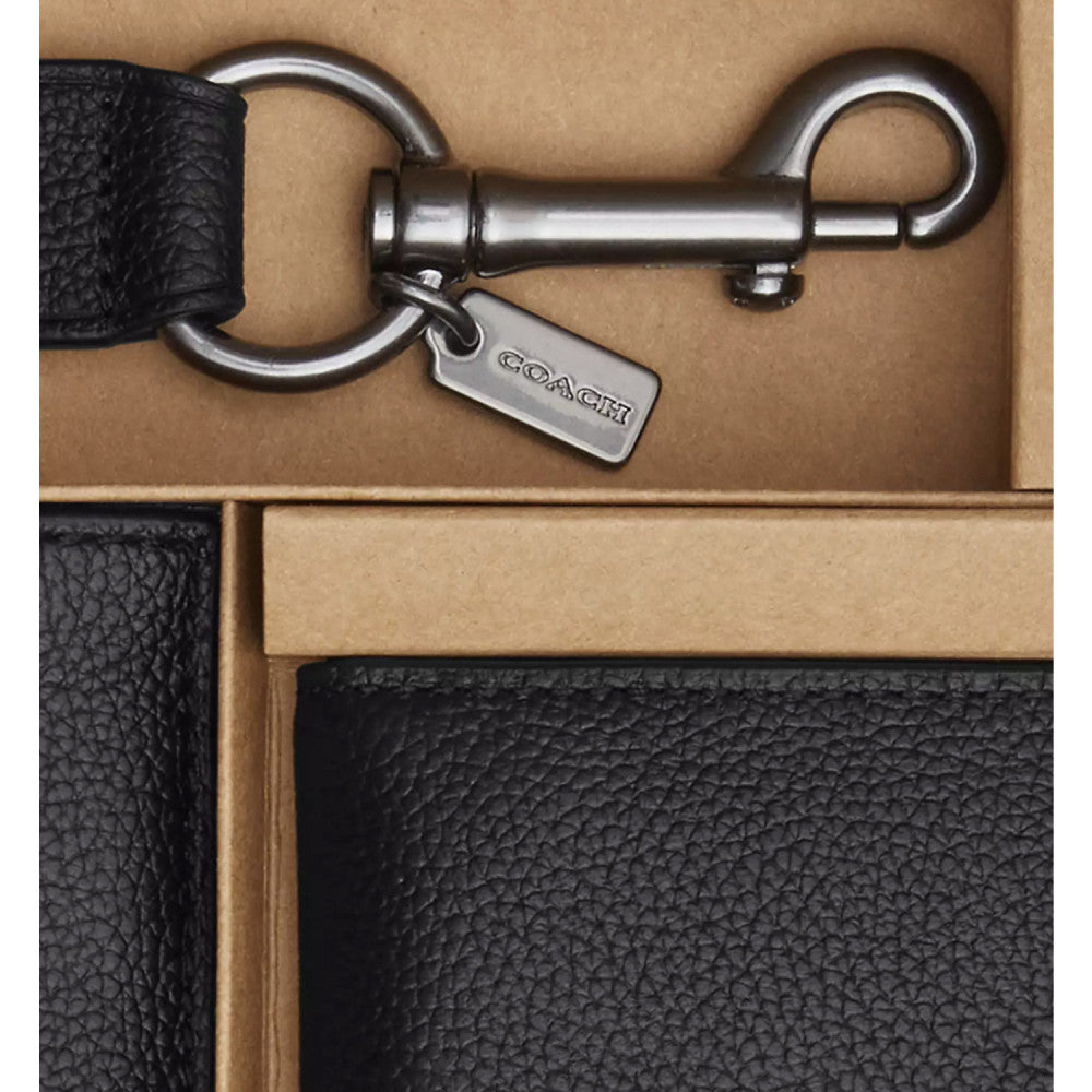 Coach Boxed 3-In-1 Wallet Gift Set -  Black