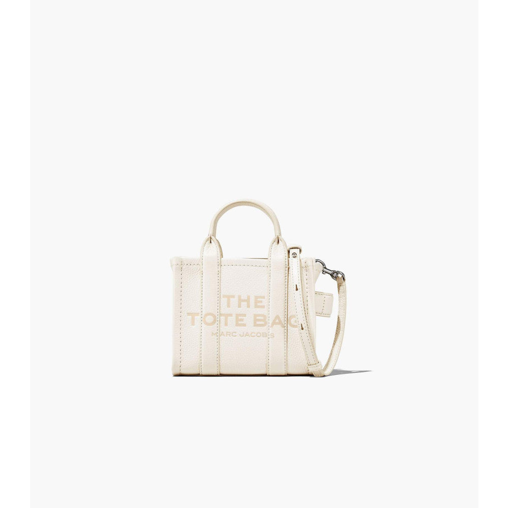 Marc Jacobs The Leather Crossbody Tote Bag - Cotton/ Silver  - HEMEN TESLİMDE