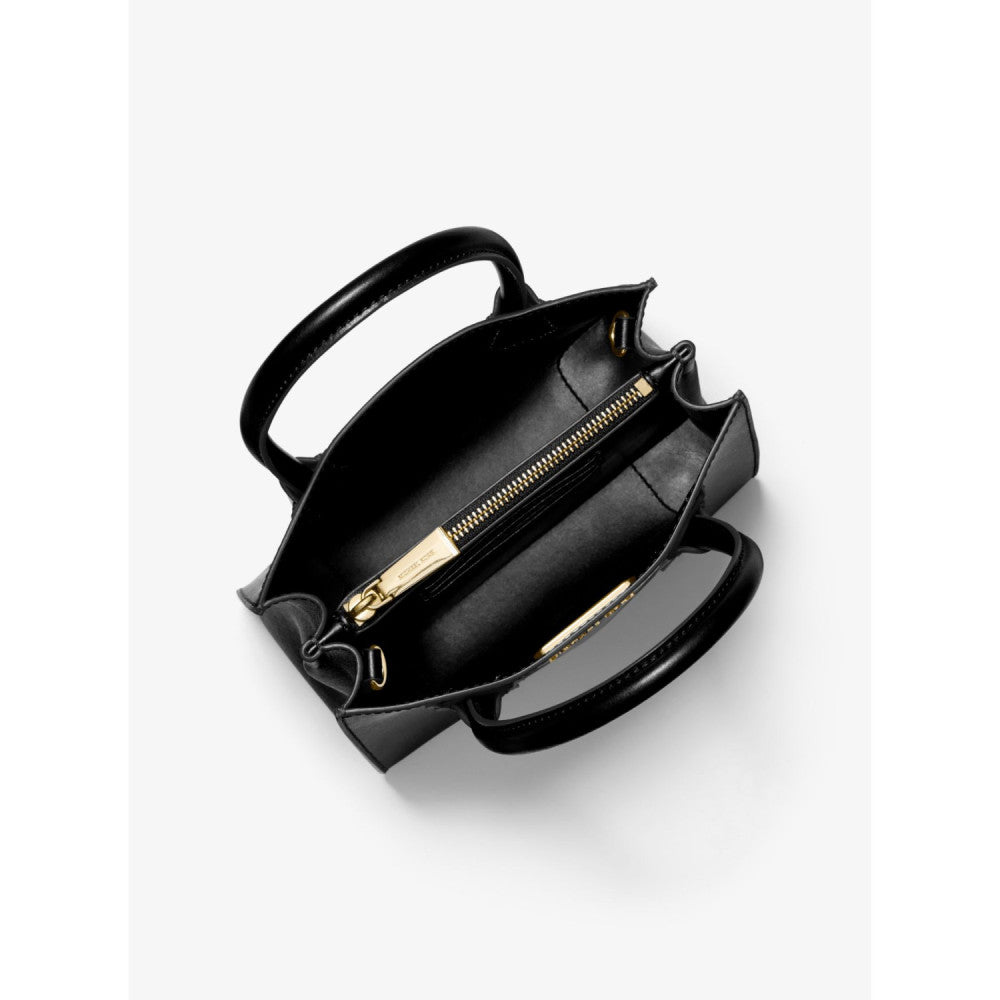 Michael Kors Mercer Medium Pebbled Leather Crossbody Bag BLACK
