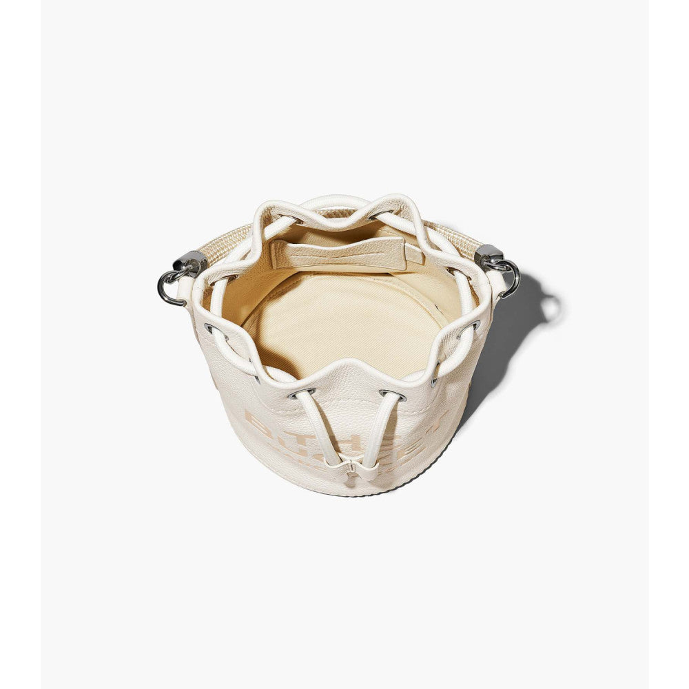 Marc Jacobs The Leather Bucket Bag - cotton/silver – Kanadadan Kapına