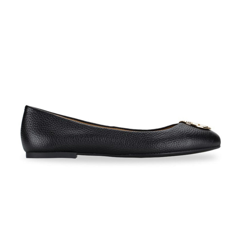 Tory Burch Chelsea Ballet Deri Kadın Babet - Siyah