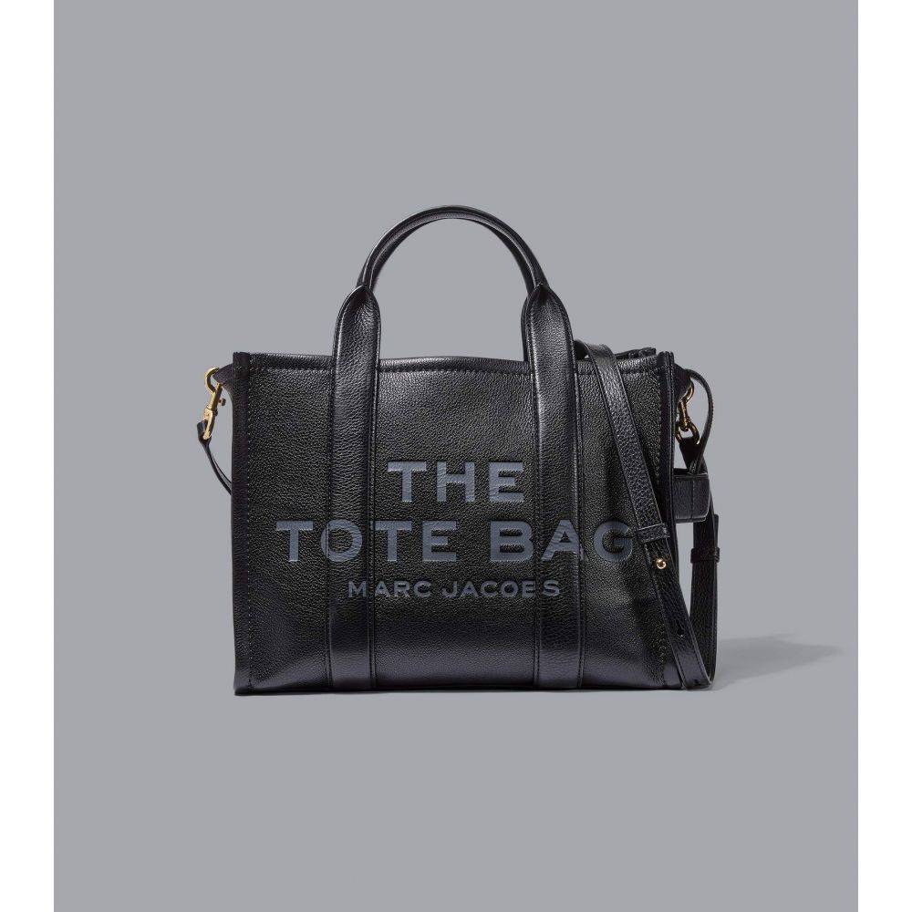 Marc Jacobs The Leather Medium Tote Bag - Black
