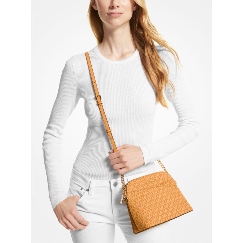 Michael Kors Jet Set Travel Medium Logo Dome Crossbody Bag Kadın Çanta