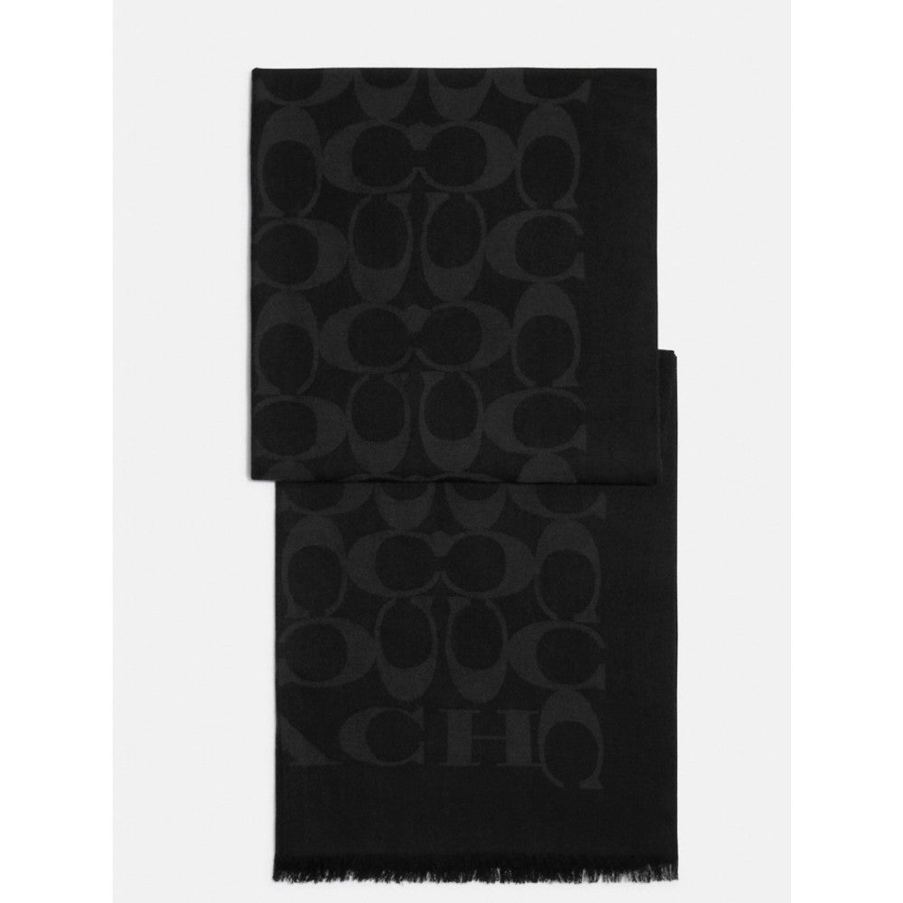Coach Signature Wrap Şal - Black