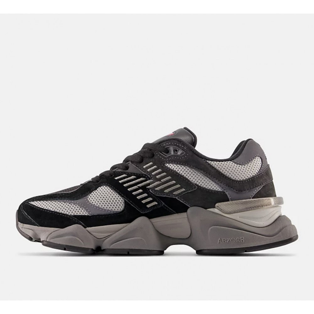 New Balance 9060  -  BLACK with CASTLEROCK and Rain Cloud  -  U9060BLK