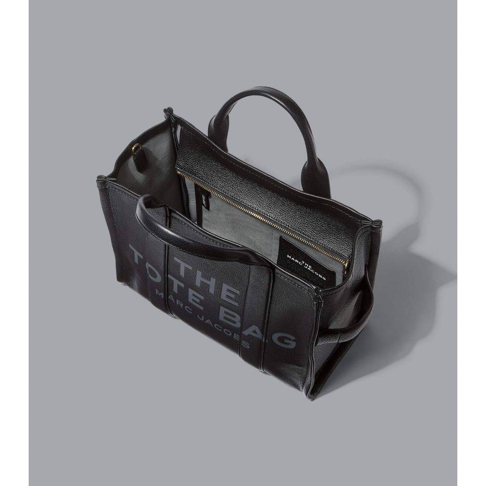 Marc Jacobs The Leather Medium Tote Bag - Black