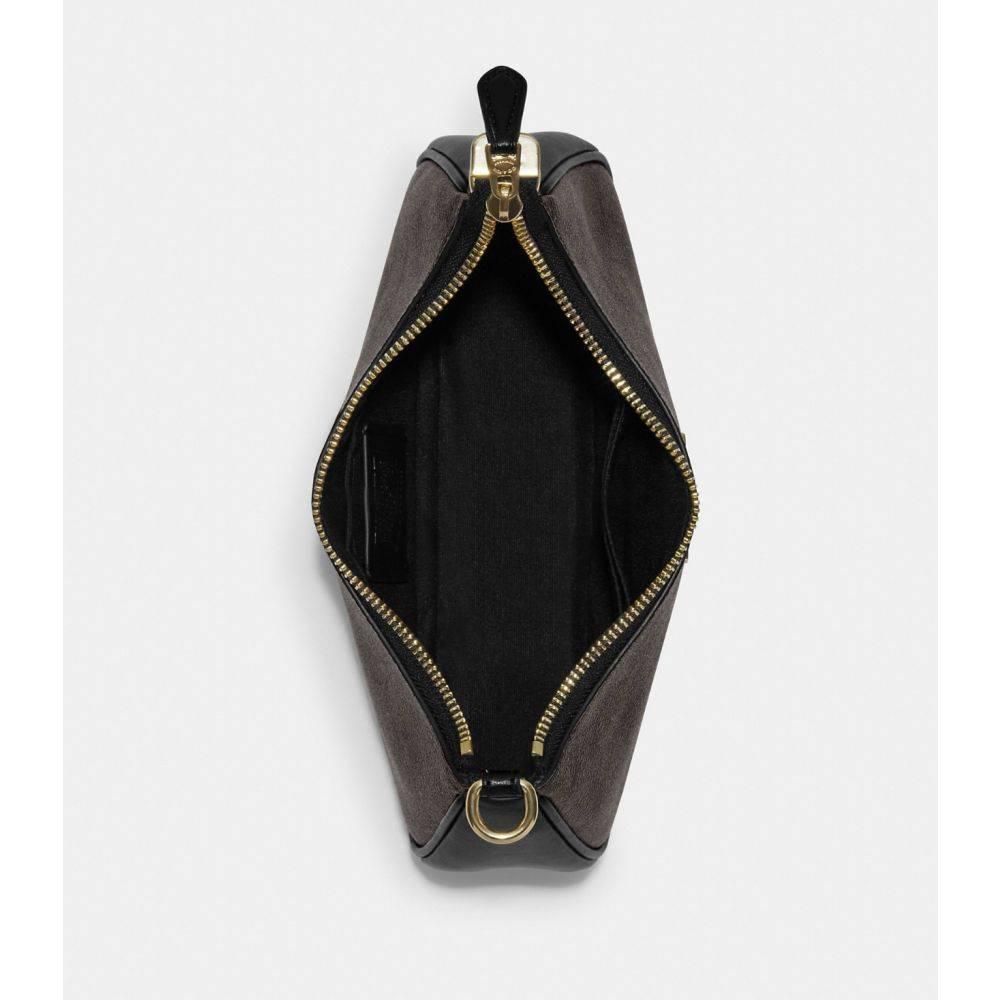Coach Teri Shoulder Bag In Signature - Gold/Walnut/Black - Hemen Teslimde